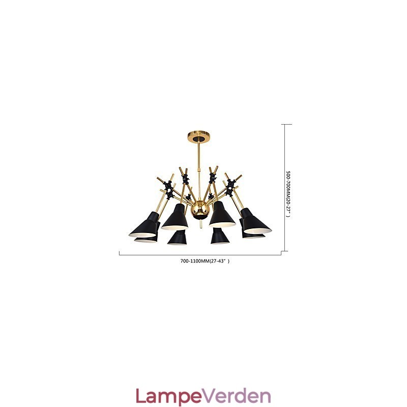 Personlig justerbar retning Art Lysekrone Lampe Lysekrone N