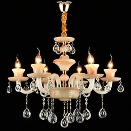 Traditionel klassisk galvaniseret funktion til Crystal Mini Style Metal lysekrone