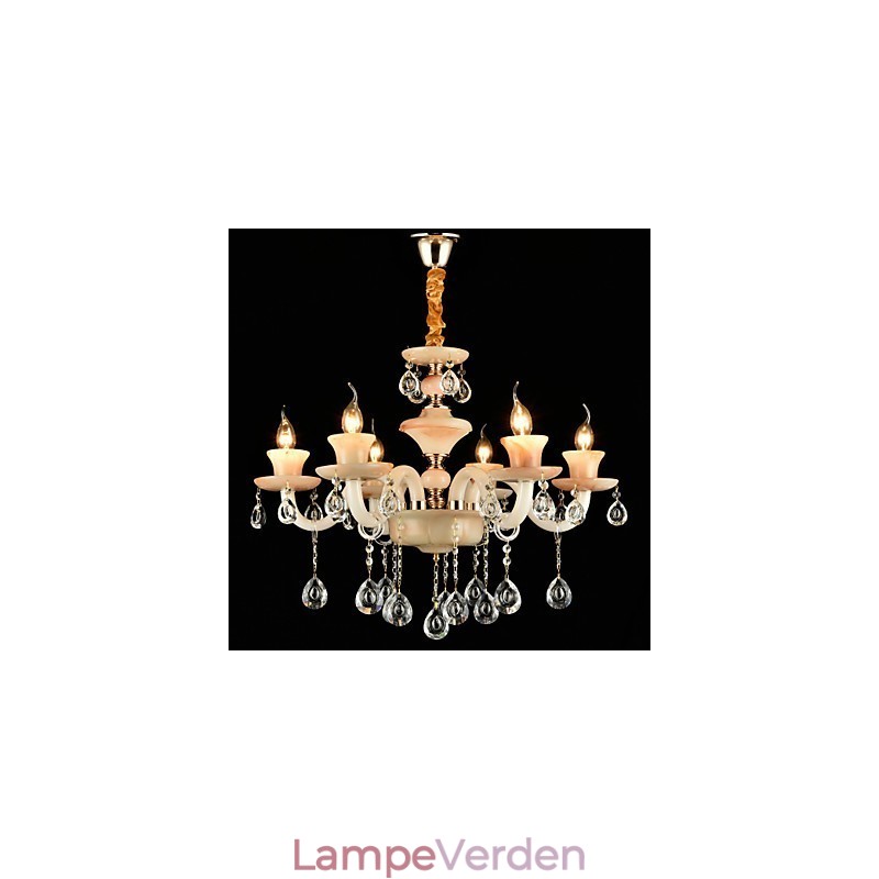 Traditionel klassisk galvaniseret funktion til Crystal Mini Style Metal lysekrone