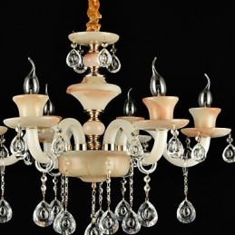 Traditionel klassisk galvaniseret funktion til Crystal Mini Style Metal lysekrone