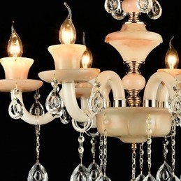 Traditionel klassisk galvaniseret funktion til Crystal Mini Style Metal lysekrone