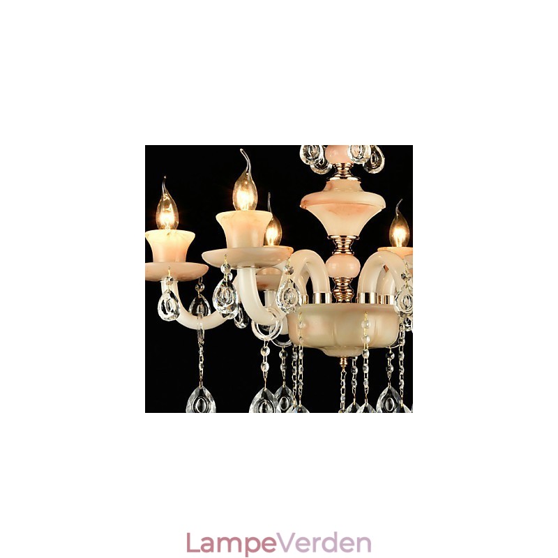Traditionel klassisk galvaniseret funktion til Crystal Mini Style Metal lysekrone
