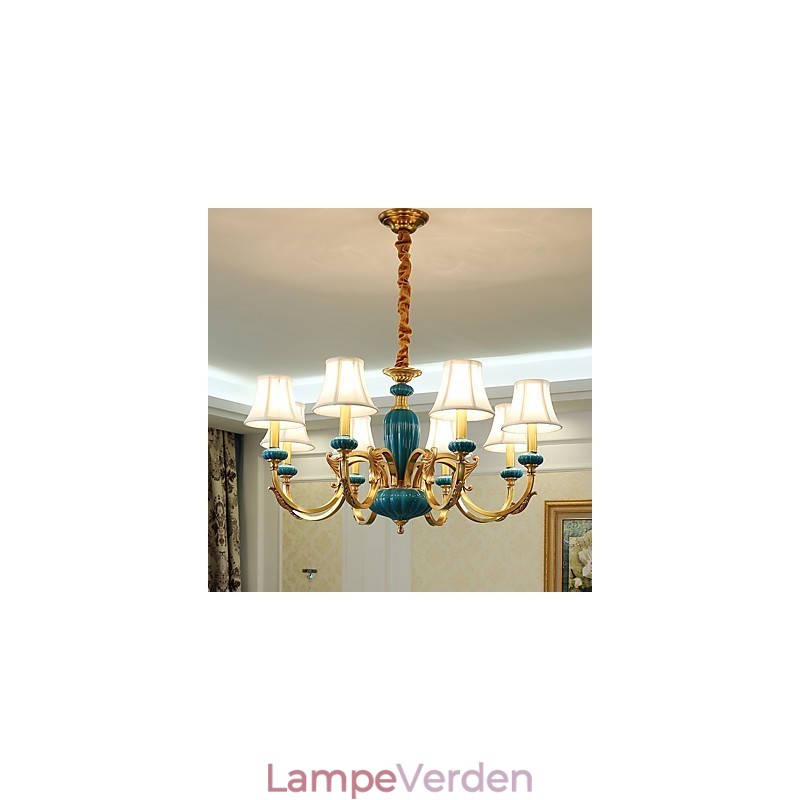 Alle kobber lysekrone Jade dekorative lysekrone KP