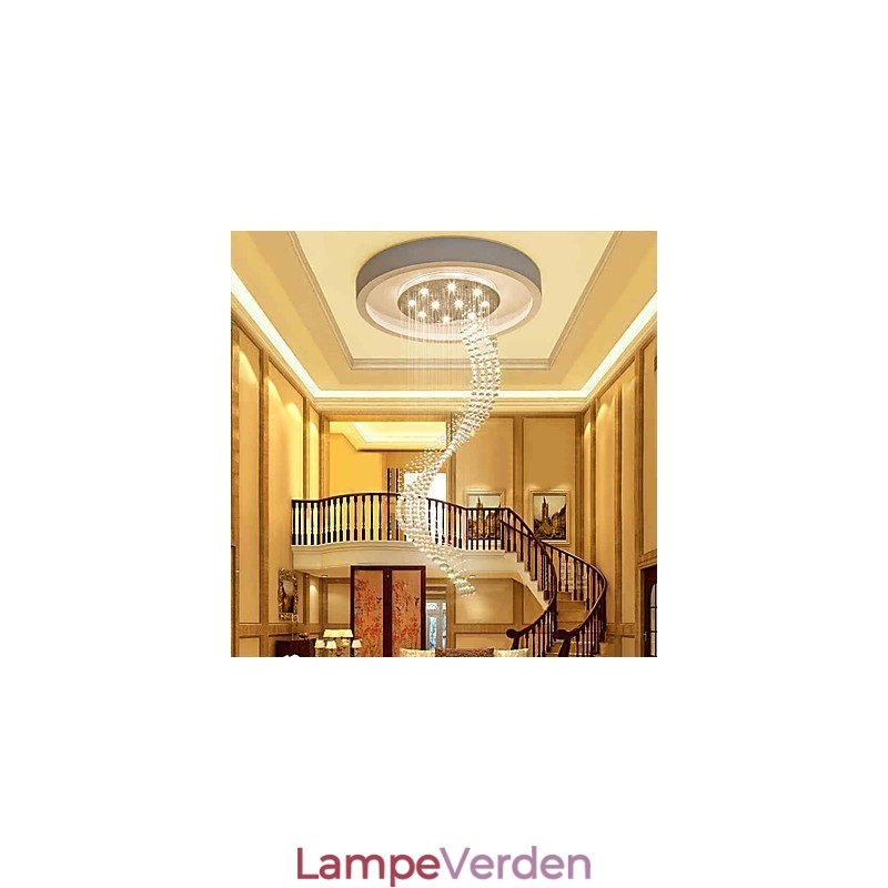 Moderne krystal loftspendler Indendørs lysekrone Hængende belysning til hjemmet Lysekrone Lamper Armaturer 3W WARM WHITE Pærer