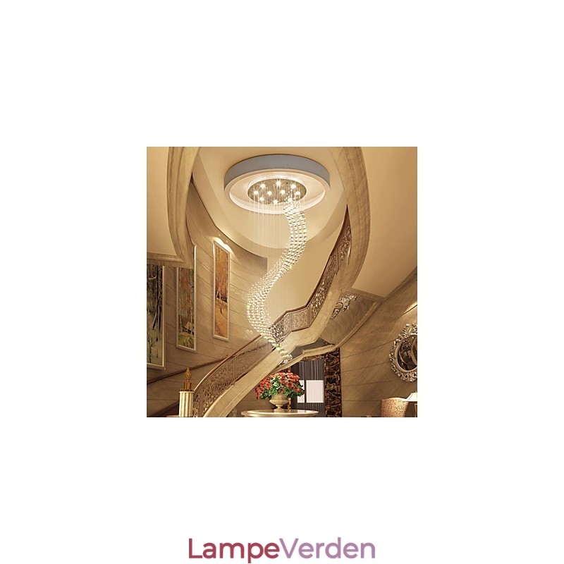Moderne krystal loftspendler Indendørs lysekrone Hængende belysning til hjemmet Lysekrone Lamper Armaturer 3W WARM WHITE Pærer