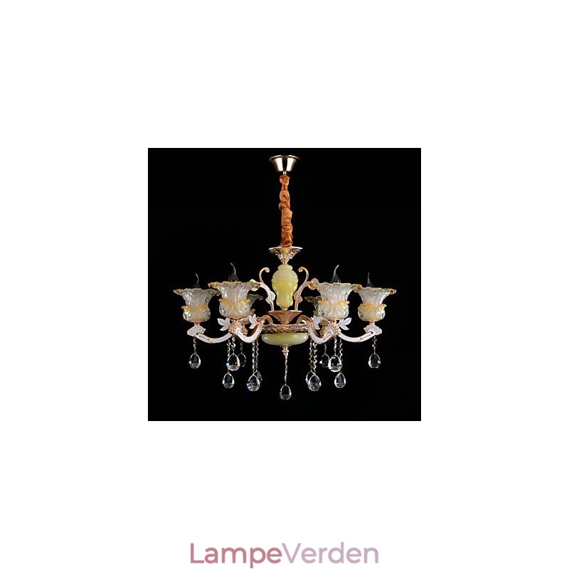 Moderne moderne traditionel klassisk zinklegeringsfunktion til Crystal Mini Style metal pendellampe