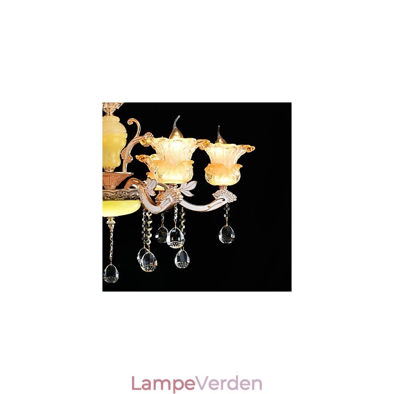 Moderne moderne traditionel klassisk zinklegeringsfunktion til Crystal Mini Style metal pendellampe