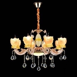 Moderne moderne traditionel klassisk zinklegeringsfunktion til Crystal Mini Style metal pendellampe