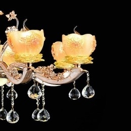 Moderne moderne traditionel klassisk zinklegeringsfunktion til Crystal Mini Style metal pendellampe