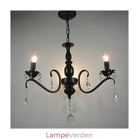 Krystal lysekrone europæisk stil smedejernslampe Creative stearinlyslamper og lanterner Krystal lysekrone europæisk stil smedejernslampe Creative stearinlyslamper og lanterner