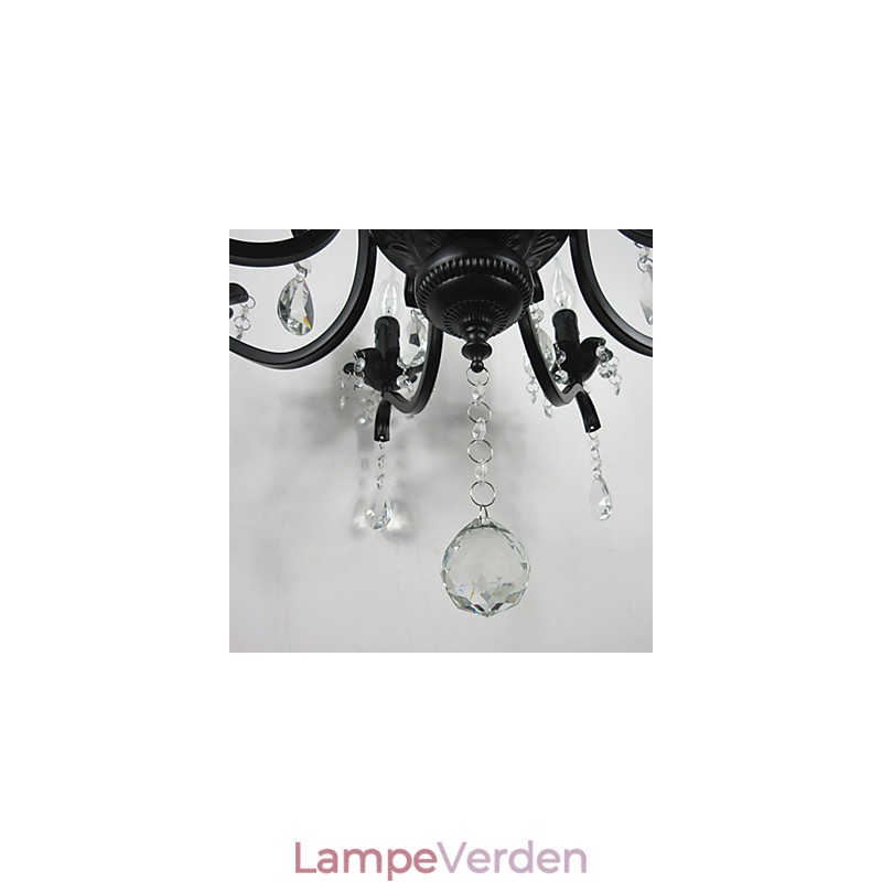 Krystal lysekrone europæisk stil smedejernslampe Creative stearinlyslamper og lanterner