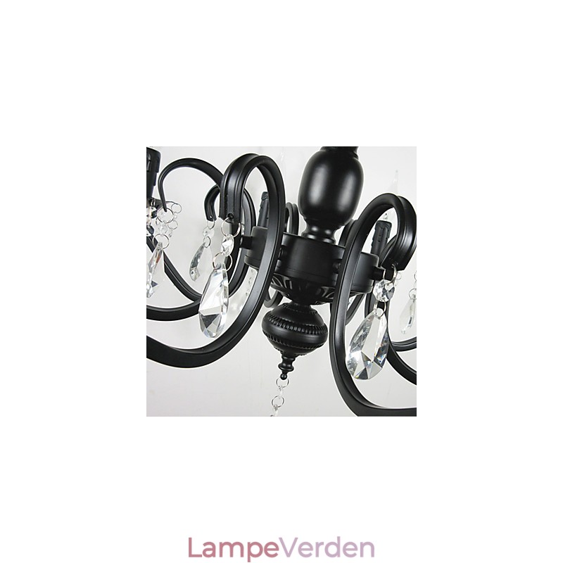 Krystal lysekrone europæisk stil smedejernslampe Creative stearinlyslamper og lanterner