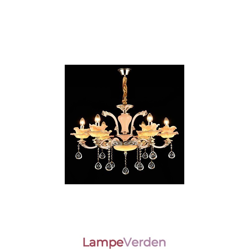 Moderne moderne traditionel klassisk zinklegeringsfunktion til Crystal Mini Style metal pendellampe