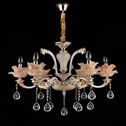 Moderne moderne traditionel klassisk zinklegeringsfunktion til Crystal Mini Style metal pendellampe
