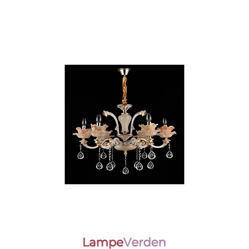Moderne moderne traditionel klassisk zinklegeringsfunktion til Crystal Mini Style metal pendellampe