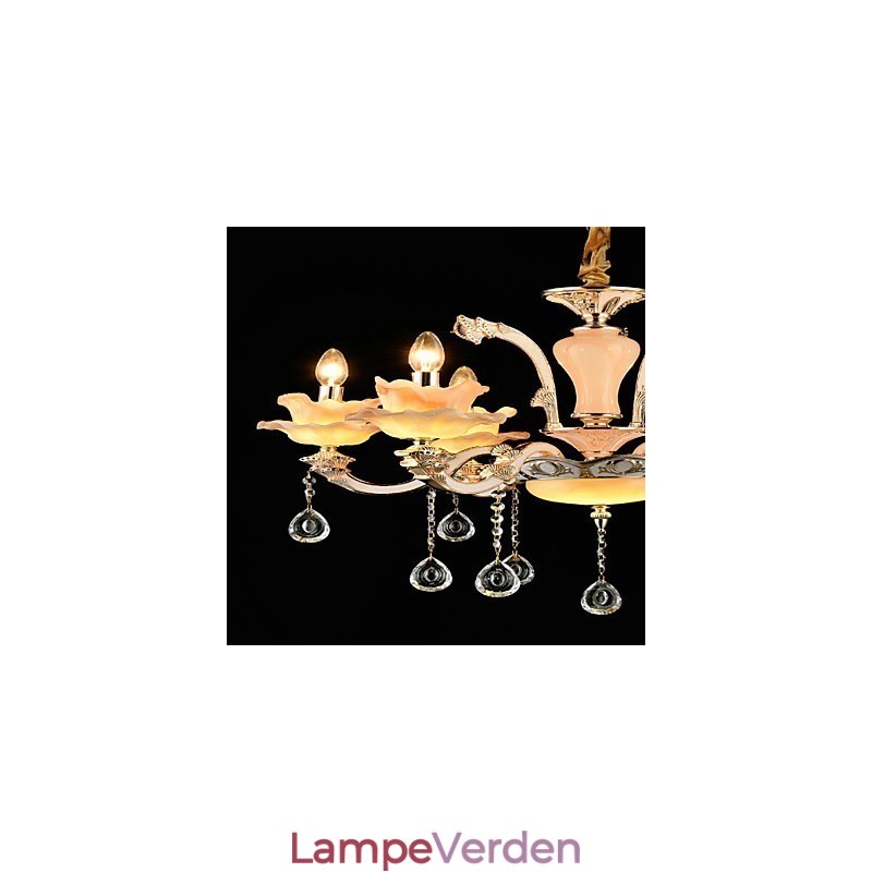 Moderne moderne traditionel klassisk zinklegeringsfunktion til Crystal Mini Style metal pendellampe