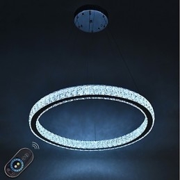 Dæmpbar Ring Indoo Loftslampe Pendel Moderne Lysekronebelysning Lysekronelampe med fjernbetjening