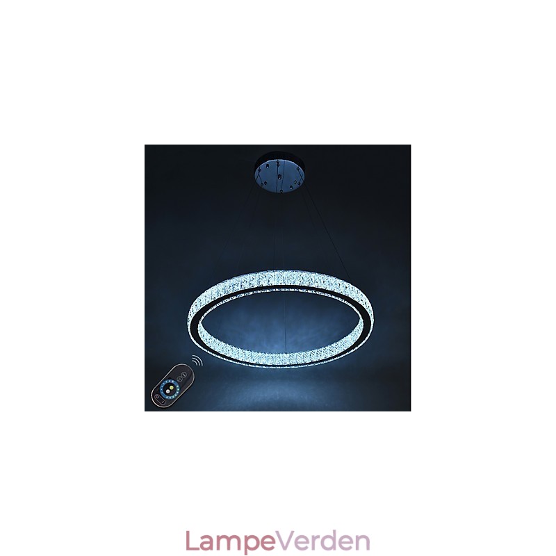 Dæmpbar Ring Indoo Loftslampe Pendel Moderne Lysekronebelysning Lysekronelampe med fjernbetjening