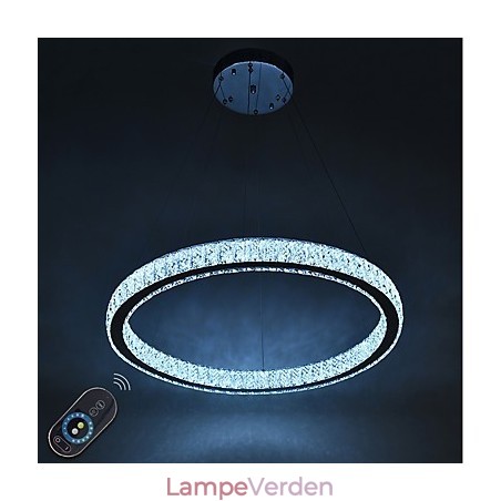 Dæmpbar Ring Indoo Loftslampe Pendel Moderne Lysekronebelysning Lysekronelampe med fjernbetjening Dæmpbar Ring Indoo Loftslampe Pendel Moderne Lysekronebelysning Lysekronelampe med fjernbetjening