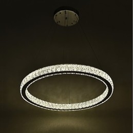 Dæmpbar Ring Indoo Loftslampe Pendel Moderne Lysekronebelysning Lysekronelampe med fjernbetjening