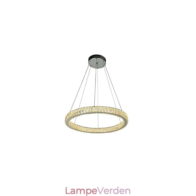 Dæmpbar Ring Indoo Loftslampe Pendel Moderne Lysekronebelysning Lysekronelampe med fjernbetjening