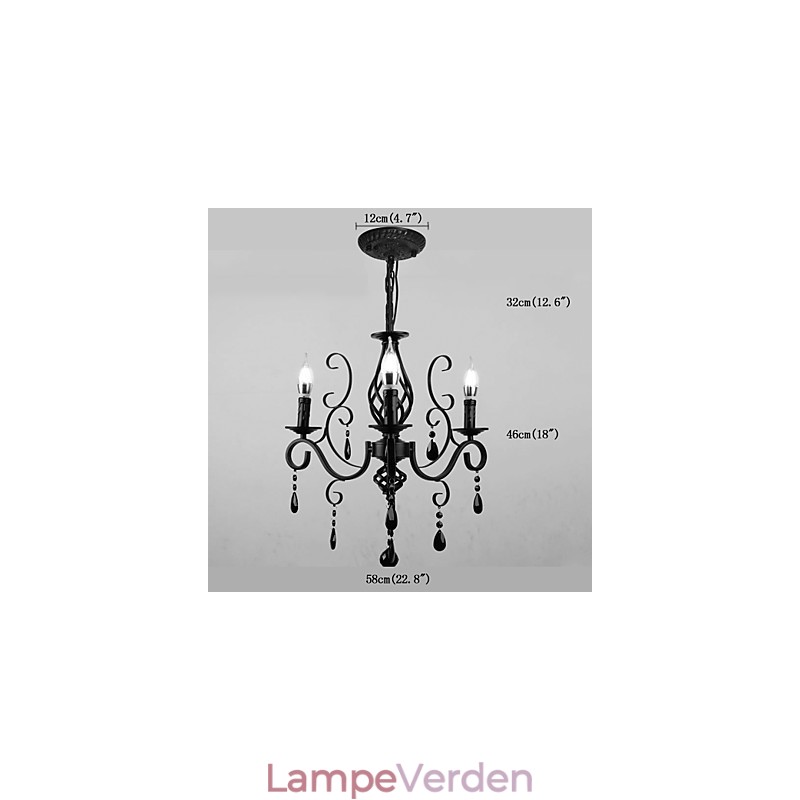 Krystallampe 3 lys Moderne Simple Novelty Lightings