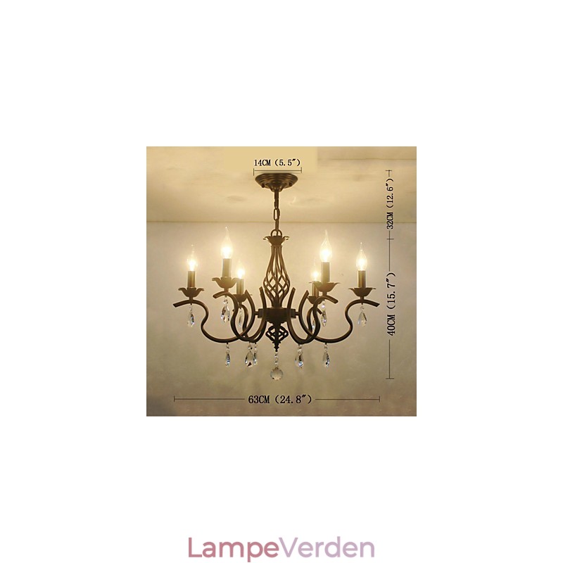 Krystallysekrone i europæisk stil Spiselys Simple Creative stearinlys Lamper og lanterner Nyhed Lightig