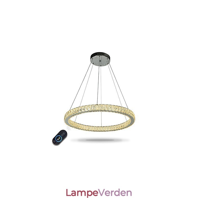 Dæmpbar Ring Loftslys Pendel Moderne Lysekrone Belysning Indendørs Lampe med Fjernbetjening