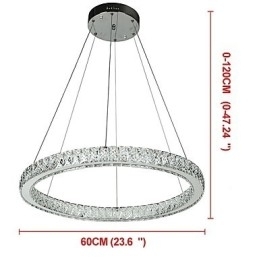 Dæmpbar Ring Loftslys Pendel Moderne Lysekrone Belysning Indendørs Lampe med Fjernbetjening