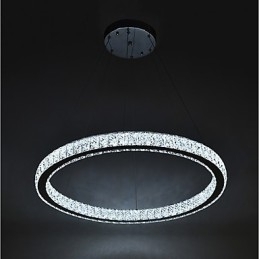 Dæmpbar Ring Loftslys Pendel Moderne Lysekrone Belysning Indendørs Lampe med Fjernbetjening