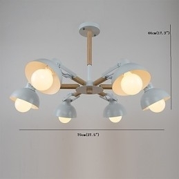 Traditionel klassisk rustik Lodge vintage retro maleri funktion til mini-stil metal lysekrone