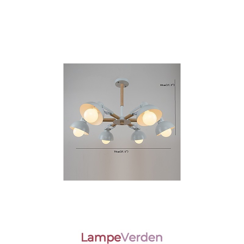 Traditionel klassisk rustik Lodge vintage retro maleri funktion til mini-stil metal lysekrone