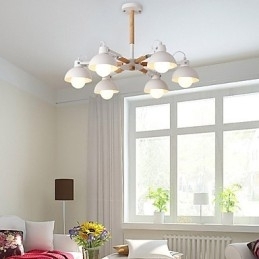 Traditionel klassisk rustik Lodge vintage retro maleri funktion til mini-stil metal lysekrone