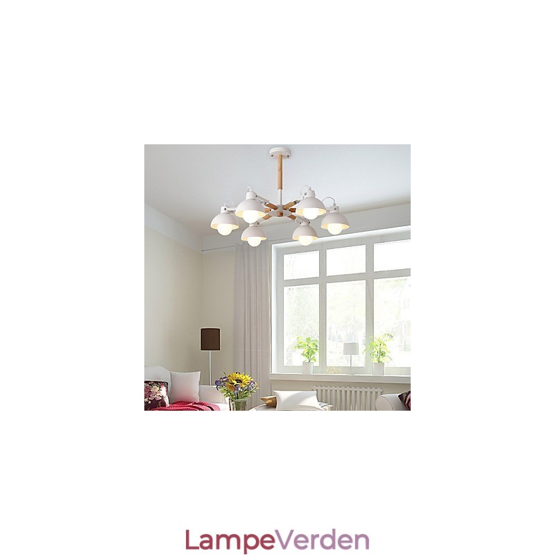 Traditionel klassisk rustik Lodge vintage retro maleri funktion til mini-stil metal lysekrone