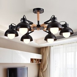 Traditionel klassisk rustik Lodge vintage retro maleri funktion til mini-stil metal lysekrone