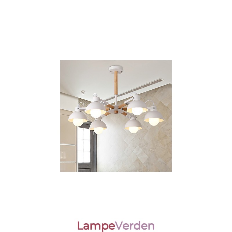 Traditionel klassisk rustik Lodge vintage retro maleri funktion til mini-stil metal lysekrone