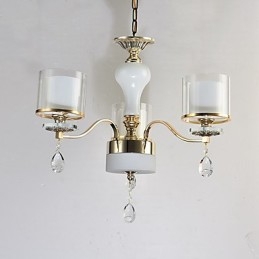 Moderne moderne galvaniseret funktion til Crystal Metal lysekrone