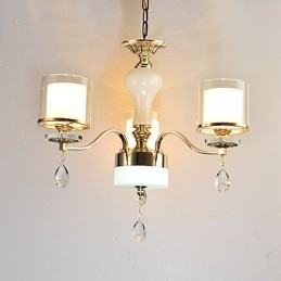 Moderne moderne galvaniseret funktion til Crystal Metal lysekrone