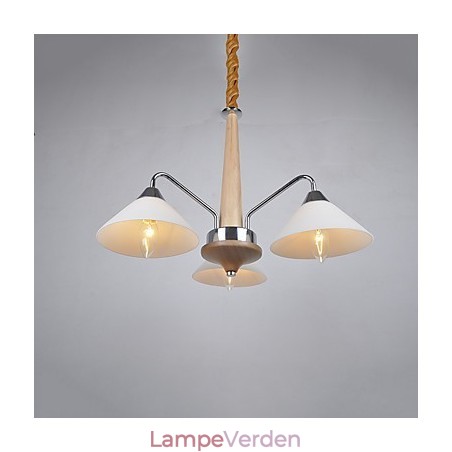 Moderne moderne country galvaniseret funktion til træbambuslysekrone Moderne moderne country galvaniseret funktion til træbambuslysekrone