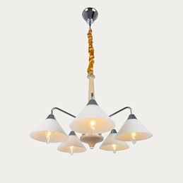 5 Light Modern Contemporary lysekrone til