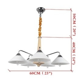 5 Light Modern Contemporary lysekrone til