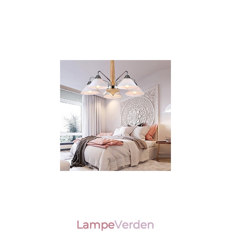 5 Light Modern Contemporary lysekrone til