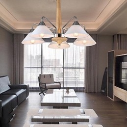 5 Light Modern Contemporary lysekrone til