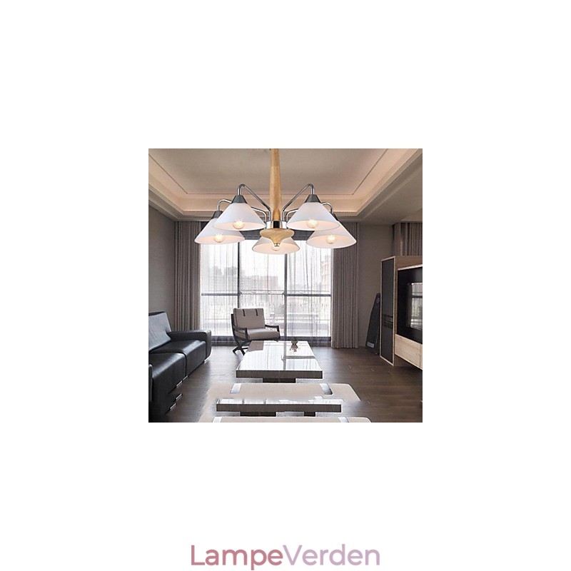 5 Light Modern Contemporary lysekrone til