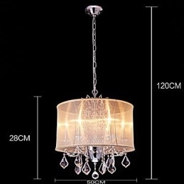 Moderne Moderne Traditionel Klassisk Country Chrome-funktion til Crystal Mini Style Designere Metal lysekrone