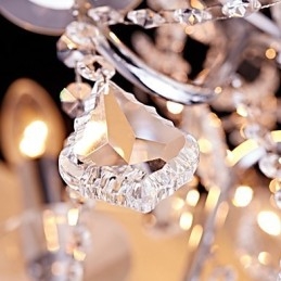 Moderne Moderne Traditionel Klassisk Country Chrome-funktion til Crystal Mini Style Designere Metal lysekrone