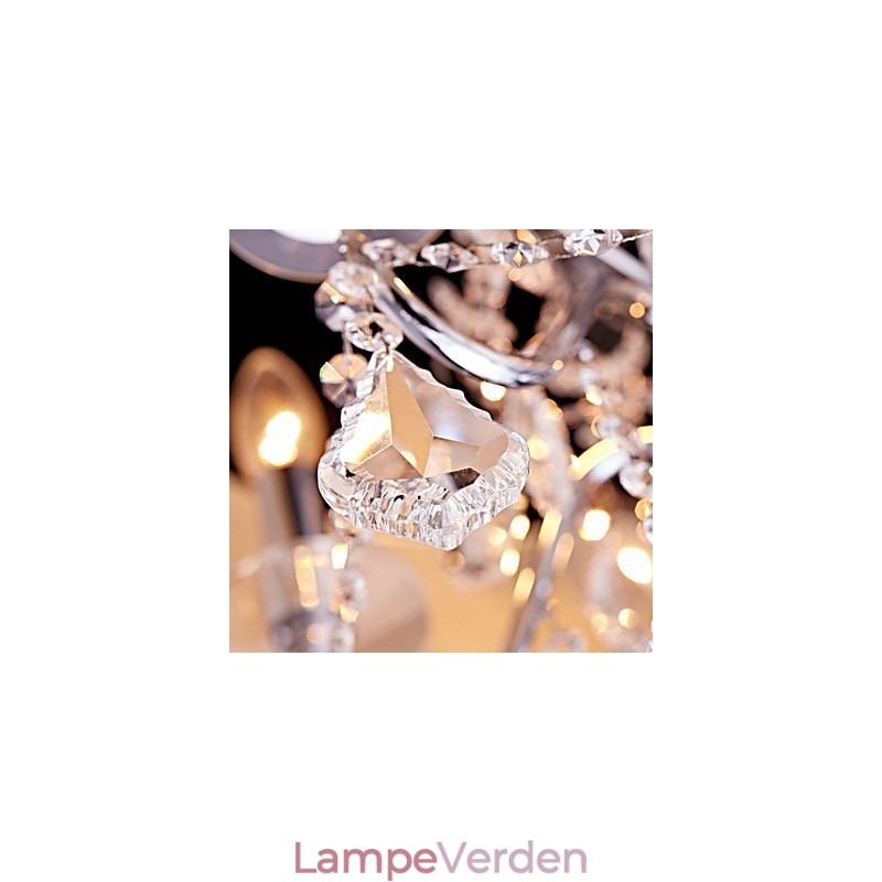 Moderne Moderne Traditionel Klassisk Country Chrome-funktion til Crystal Mini Style Designere Metal lysekrone
