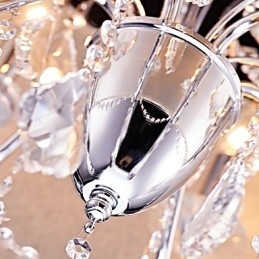 Moderne Moderne Traditionel Klassisk Country Chrome-funktion til Crystal Mini Style Designere Metal lysekrone