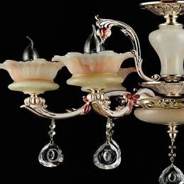 Moderne moderne traditionel klassisk zinklegering funktion til Crystal Mini Style metal pendel