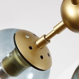 Ti lys Post Moderne Europa Style Modo Metal Glas Pendel Lampe Foyeren Dekorer Industriel Lysekrone Lampe